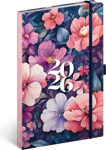 Planungs- und Notizbuch Notique Kytice 2026, 13 x 21 cm