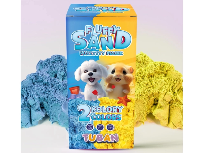 Fluffy Sand - Set in Blau und Gelb