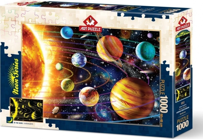 Leuchtendes Puzzle Sonnensystem 1000 Teile