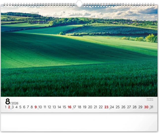 Wandkalender Panoramata Tschechiens 2026