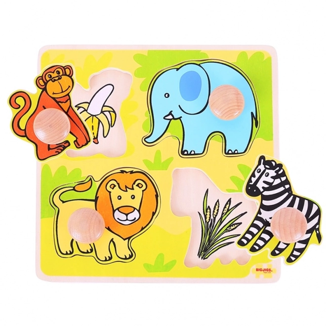 Safari-Steckpuzzle von Bigjigs Toys