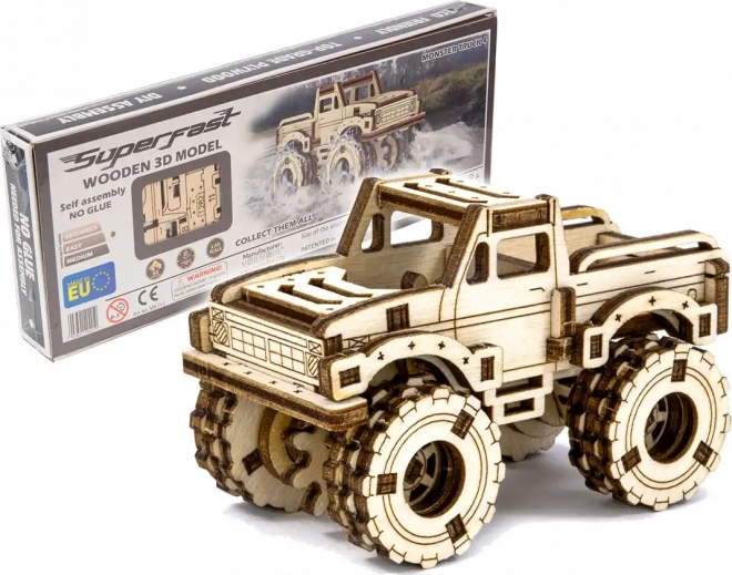 3D Puzzle Superfast Monster Truck