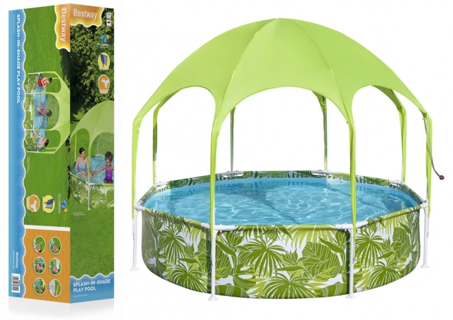 Kinder-Gartenpool 244 cm x 51 cm Bestway 56432 Grün