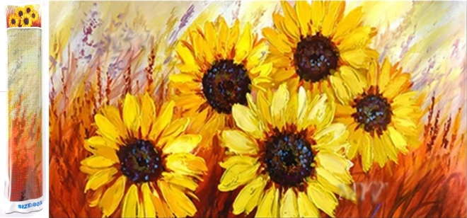 Diamantmalerei schöne Sonnenblumen 80x40cm