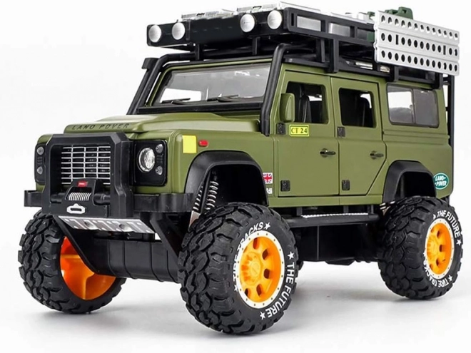 Metall-Geländewagen mit Sound und LED-Lichtern