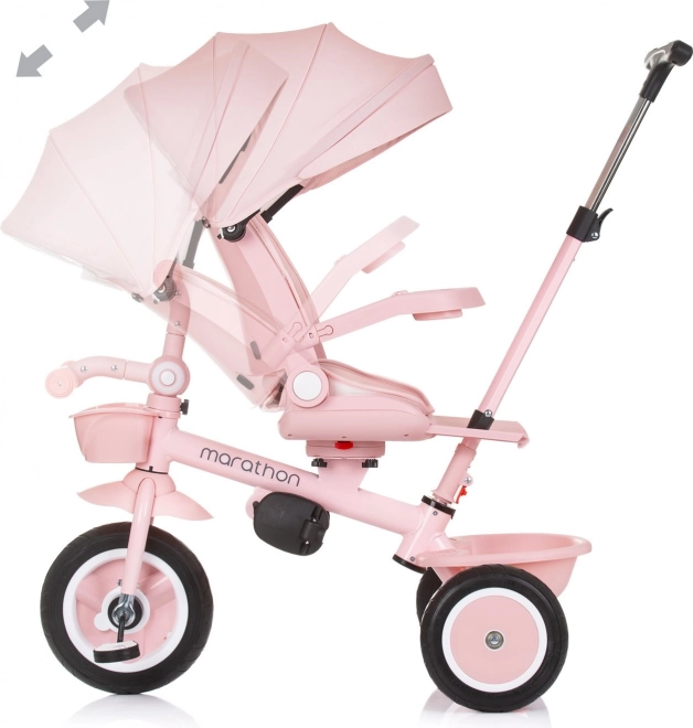 Dreirad mit Verdeck Marathon 2v1 Flamingo