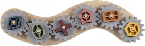 Silikon-Bambus-Puzzle Zahnräder, Mehrfarbig
