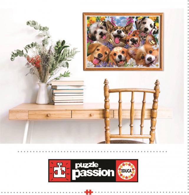 Educa Puzzle Selfie Welpen 1000 Teile