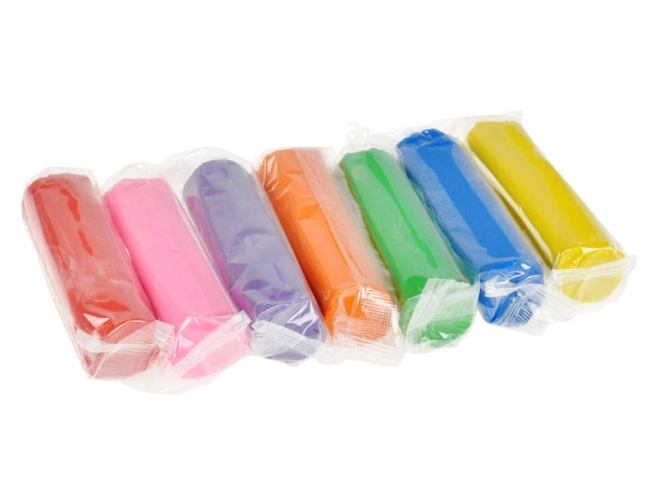 7 leuchtende Farben Knetmasse