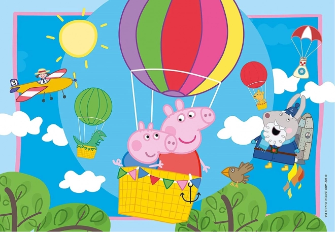 Peppa Wutz: Peppas Abenteuer Puzzle 2x12 Teile