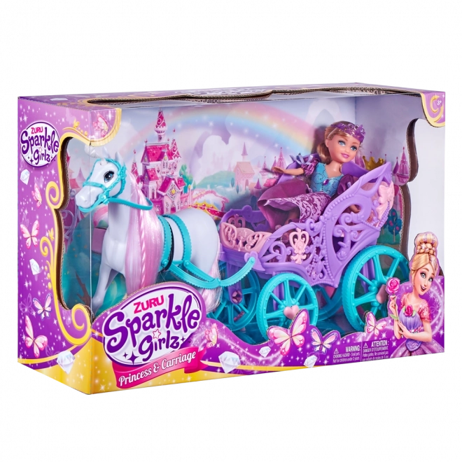 Prinzessin Sparkle Girlz mit Pferd und Kutsche