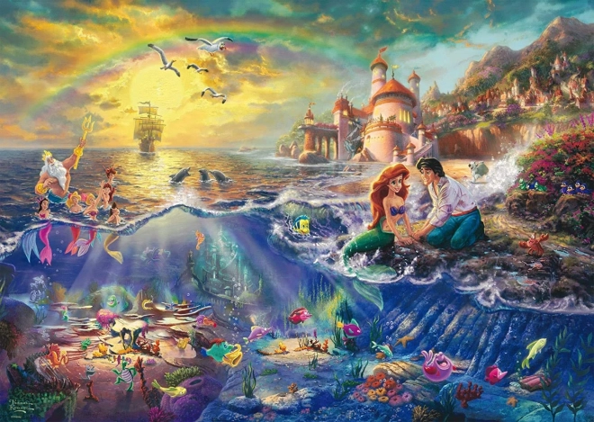 Puzzle Die kleine Meerjungfrau Ariel 1000 Teile