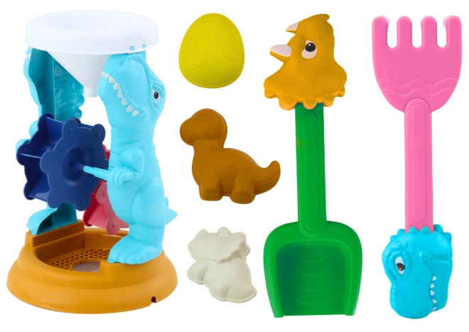 Unterhaltsame Sandmühle mit Dinosaurier-Motiv