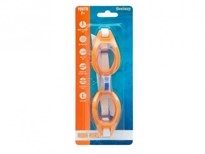 Aqua Burst Schwimmbrille für Kinder – orange