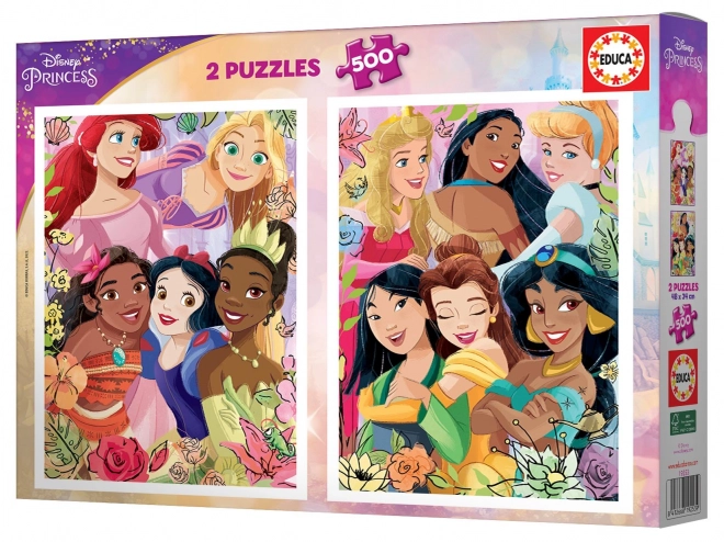 Disney Prinzessinnen Puzzle Set mit 2x500 Teilen