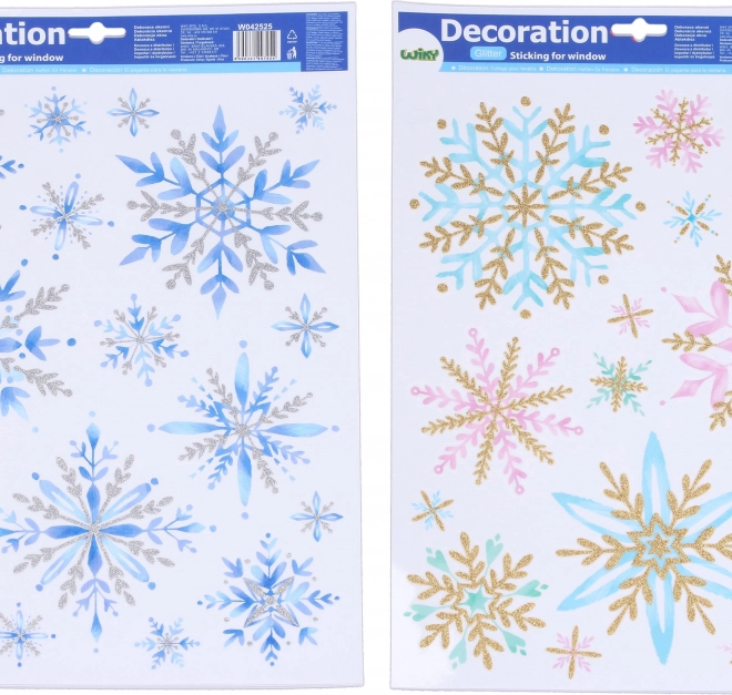 Fensterdeko Schneeflocken 41 × 29 cm