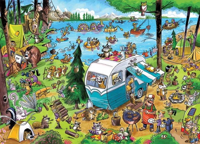Familienpuzzle Ruf der Wildnis 350 Teile COBBLE HILL