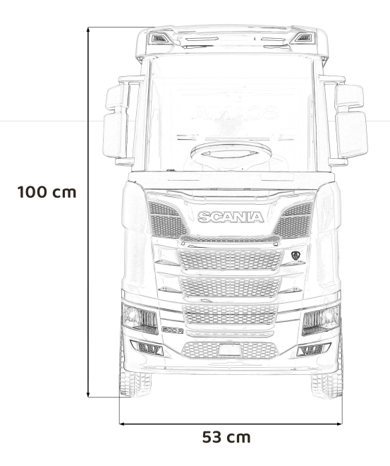 Kinderauto Scania R-Serie weiß