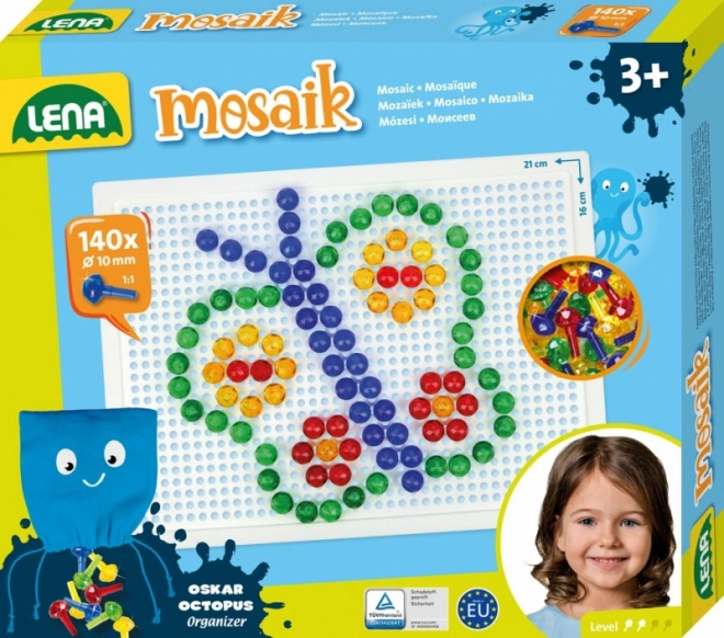 Lena Kleine Transparente Mosaik – Kleine Mosaik, 10 mm farbige glatte (100 Stück)