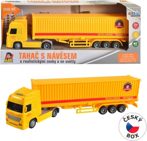 Lkw mit Schwungradcontainer