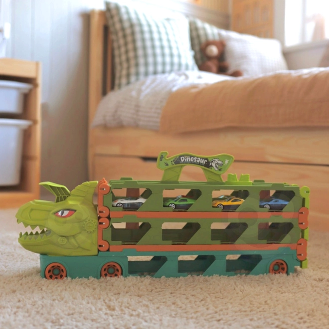Unterhaltsamer Dino-LKW - Kinderautorennbahn 2,1 m