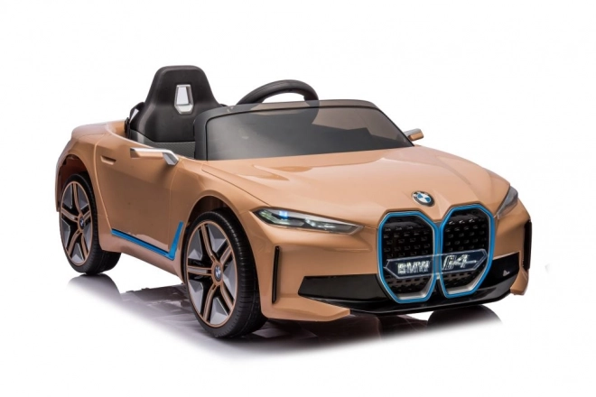 Elektrisches Kinderauto BMW I4 gold 4x4