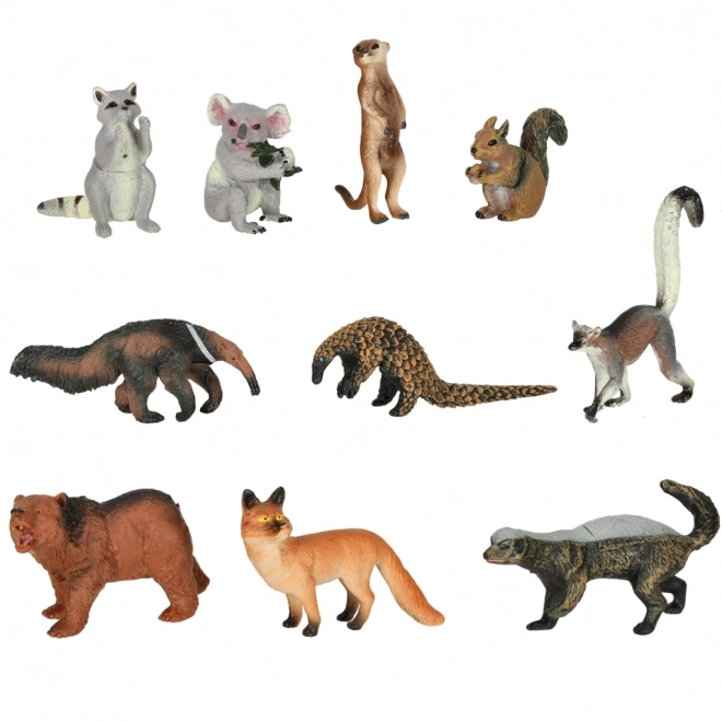 Zoo-Tierfiguren Spielset 19-teilig