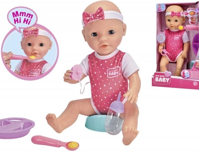 Puppe Neugeborenes Baby Hungrig 38 cm
