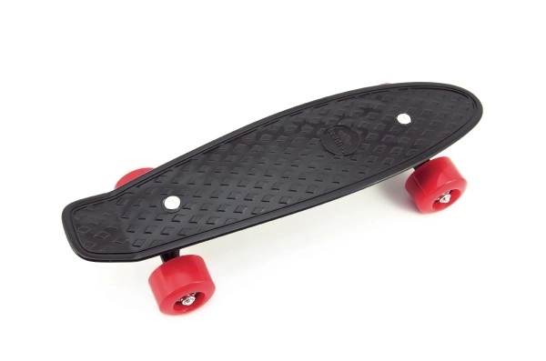 Pennyboard Skateboard für Anfänger – Schwarz, rote Räder