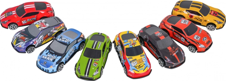 Acht Metallautos im Set