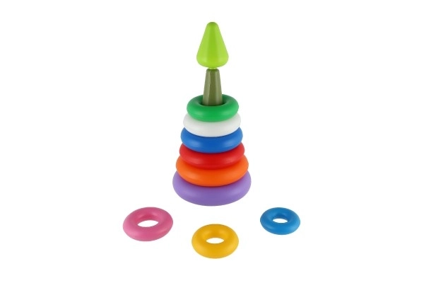 Pyramidensteckspiel mit Ringen