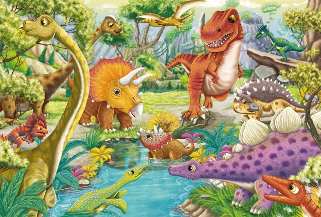 Schmidt Puzzle Dinosaurier Set 3x24 Teile