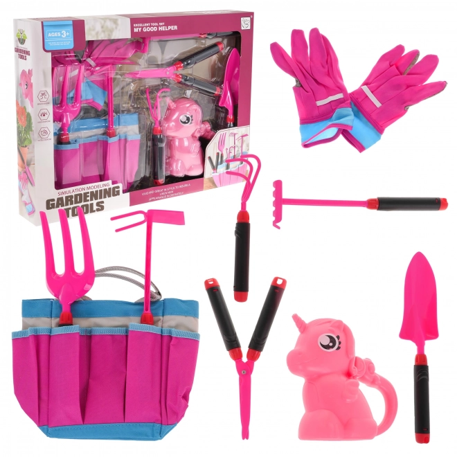 Rosa Gärtner-Set für Kinder