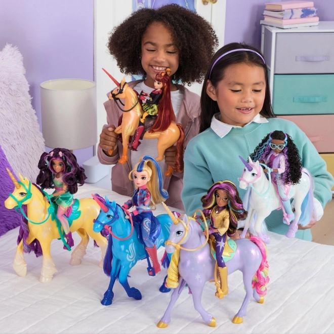 Einhorn-Figur Akademie der Einhörner Mix Schneeflocke, Flämmchen