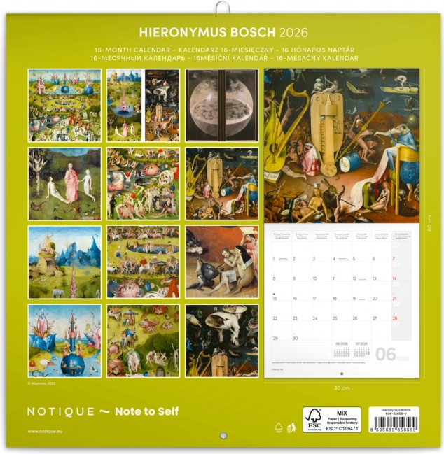 Notizkalender Hieronymus Bosch 2026