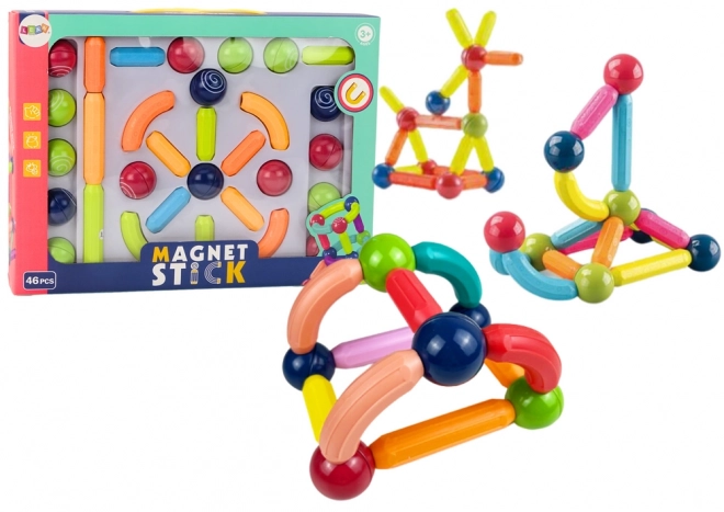 Magnetische Bauklötze Set 46 Stück Bunt