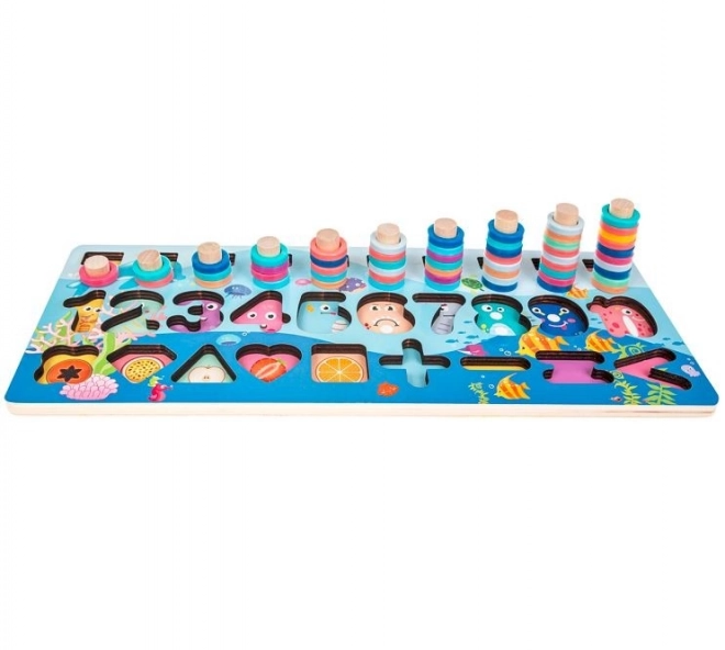 Montessori Holzpuzzle Zahlen