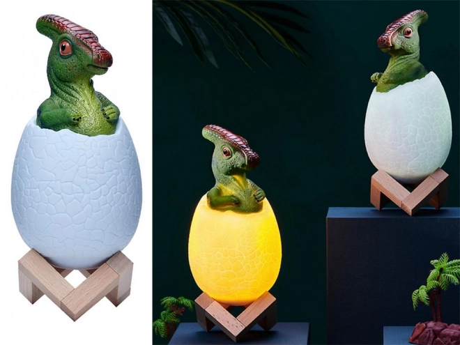 Nachtlicht Dino Ei RGB LED für Kinder