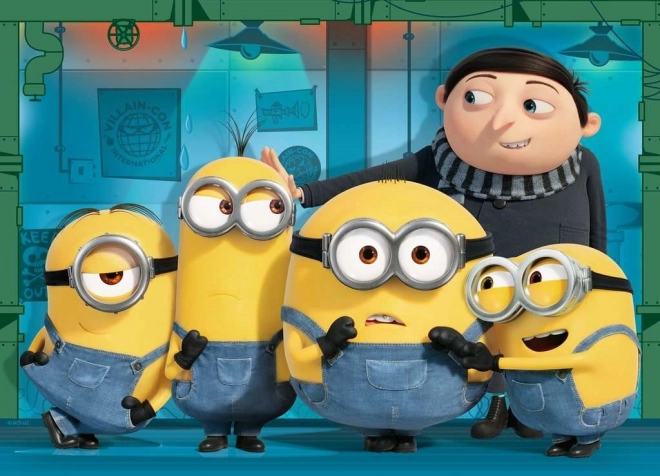 Ravensburger Puzzle Minions 2: Bösewicht kommt 4x100 Teile