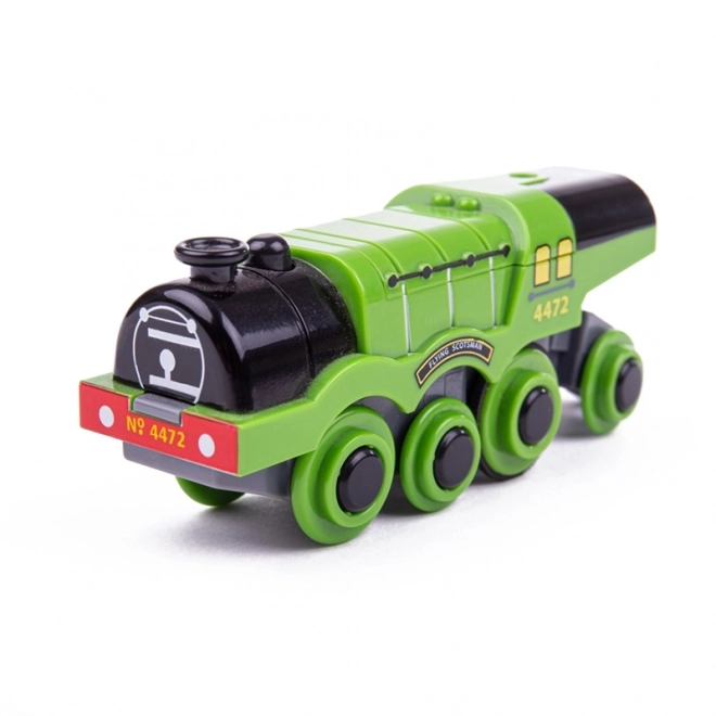 Bigjigs Rail Elektrische Lokomotive Flying Scotsman Grün