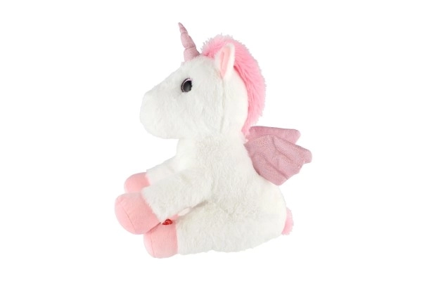 Plüsch-Einhorn mit Flügeln und Lichteffekten