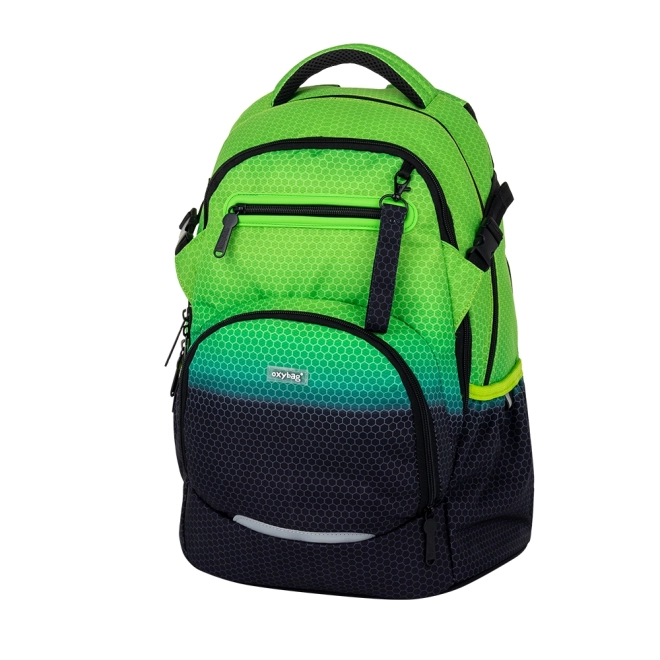 Schulrucksack OXY Ombre Schwarz-Grün