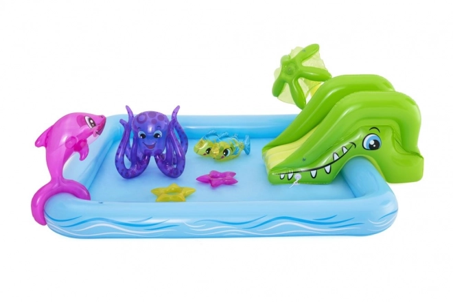 Bestway Garten Spielplatz Fantastisches Aquarium mit Rutsche