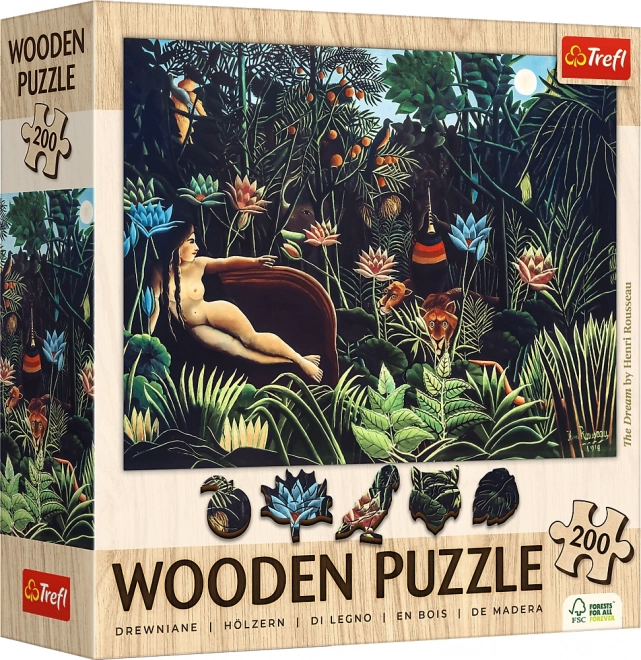 Holzpuzzle 200 Teile Henry Rousseaus "Der Traum"