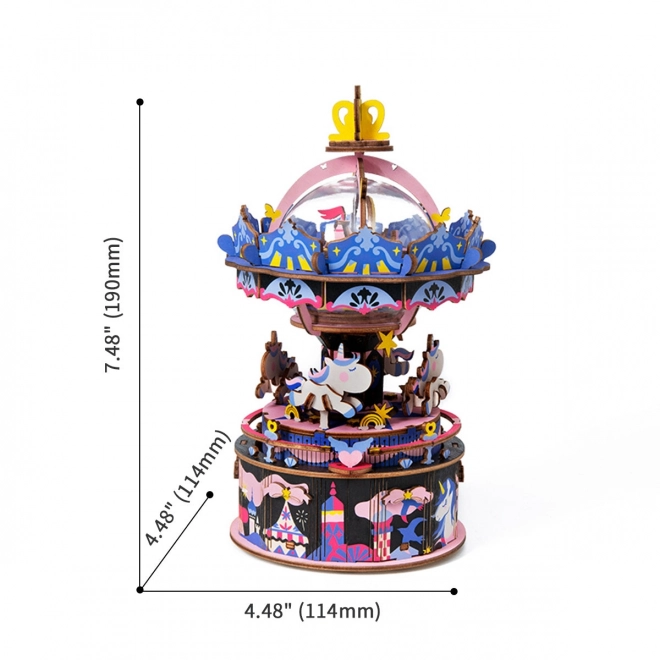 RoboTime 3D Puzzle Musikbox Lustiges Karussell