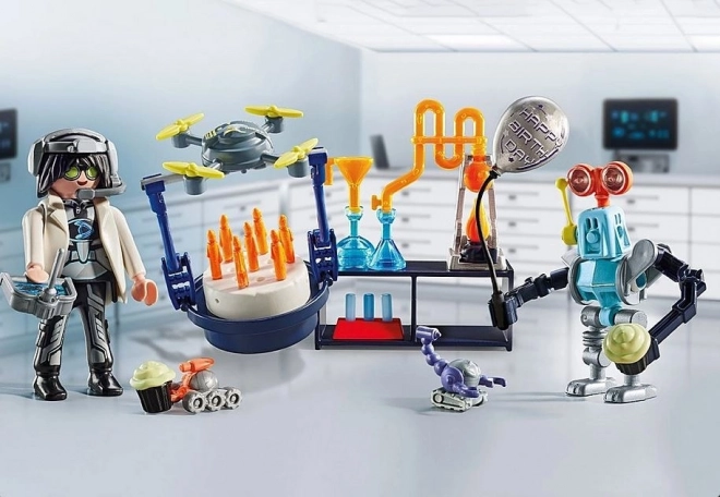 Spielset Wissenschaftler mit Robotern