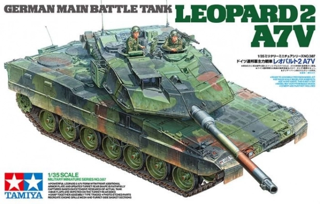 Plastikmodell des deutschen Panzers Leopard 2 A7V