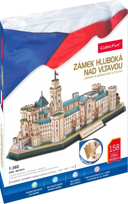 CubicFun 3D Puzzle Schloss Hluboká 158 Teile