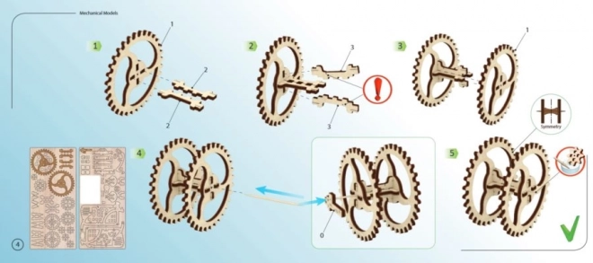 Ugears 3D Puzzle Traktor Holzmodell