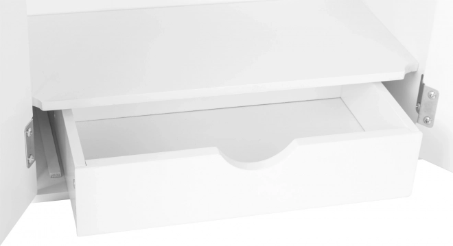 Kleiner Puppenkleiderschrank weiß